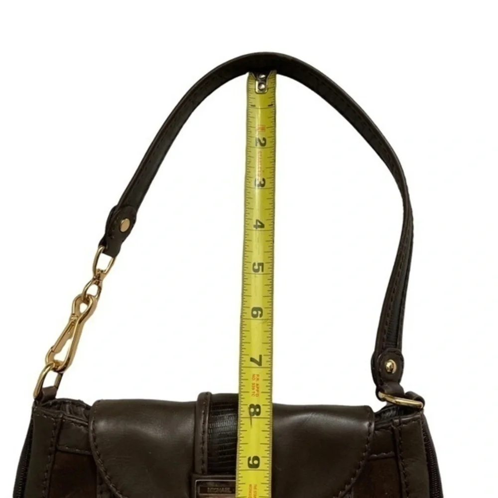 Michael Kors brown leather mini bag